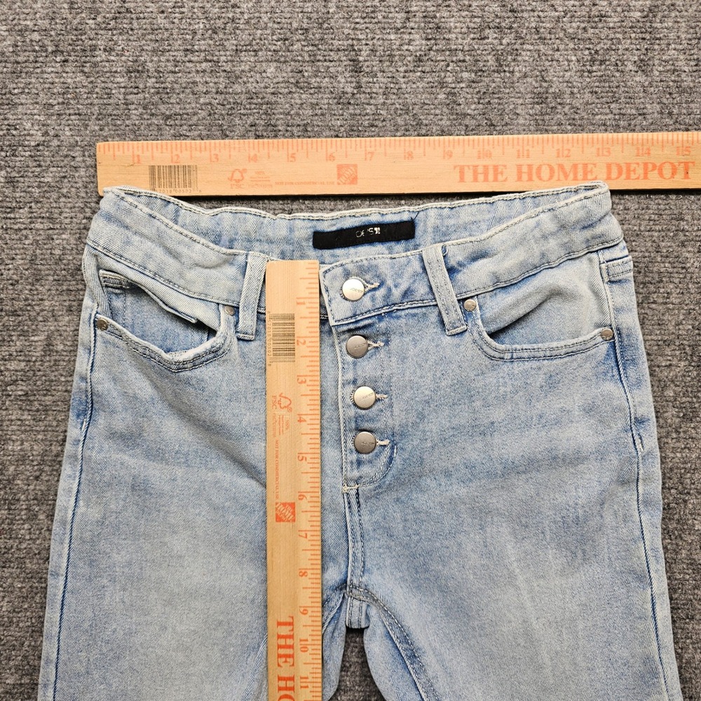 Joe's Jeans Molly 1409 Girls Size 16 Light Wash Distressed Split Hem Flare Jeans - Picture 2 of 11